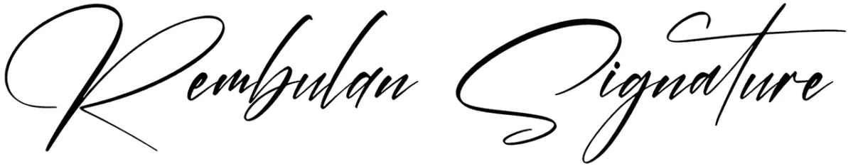 Rembulan Signature Font 1