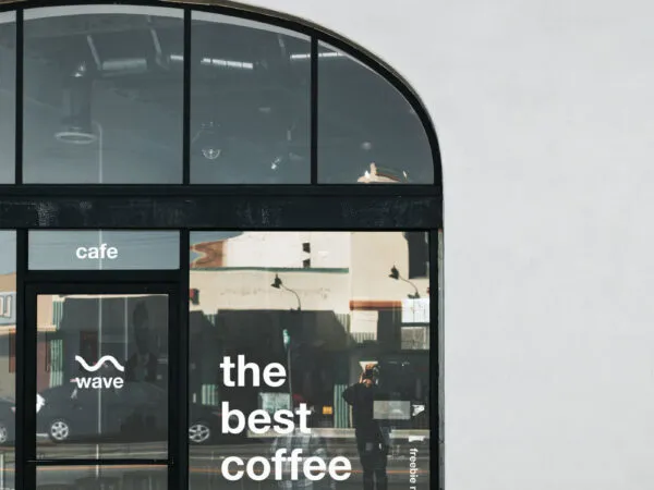 Restaurant Storefront Mockup on Realistic Setting 1