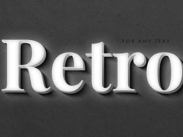 Retro Film Text Effect 1