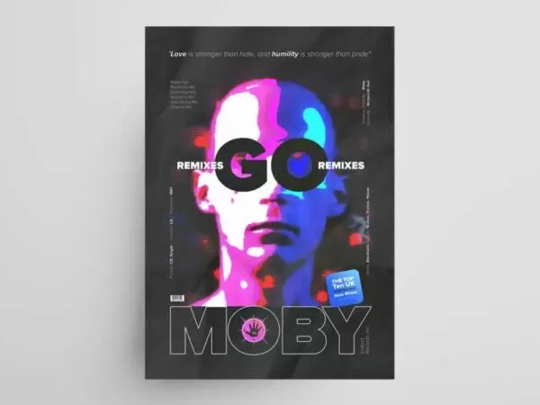 Retro Rave DJ Party Flyer Template 1