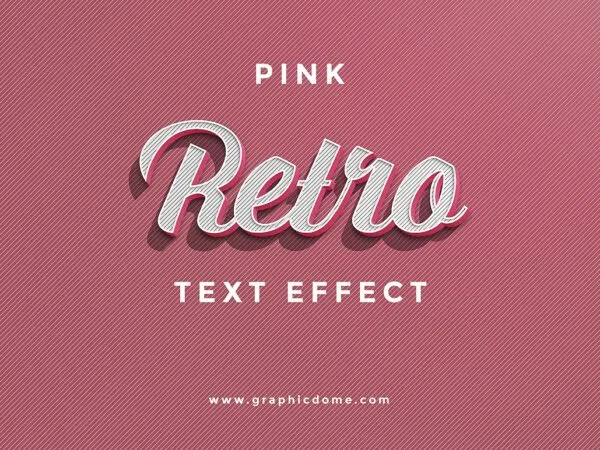 Retro Text Logo Effect 1