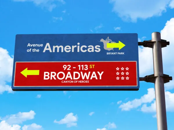 Roadside Signpost With Blue Sky in the Background Mockup 1