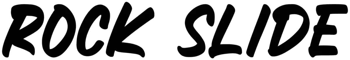 Rock Slide Font 1