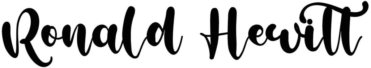 Ronald Hewitt Font 1
