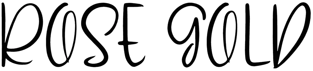 Rose Gold Font 1