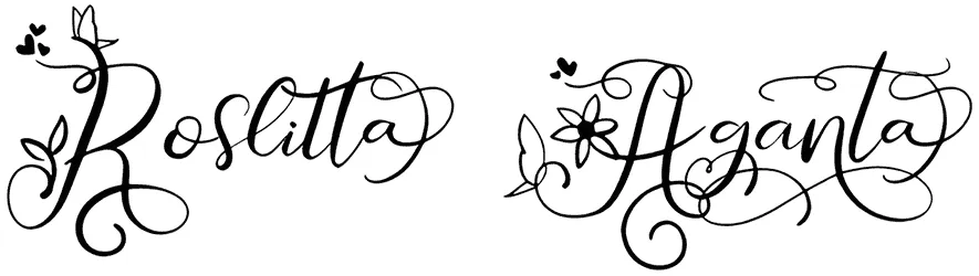 Roslitta Aganta Font 1