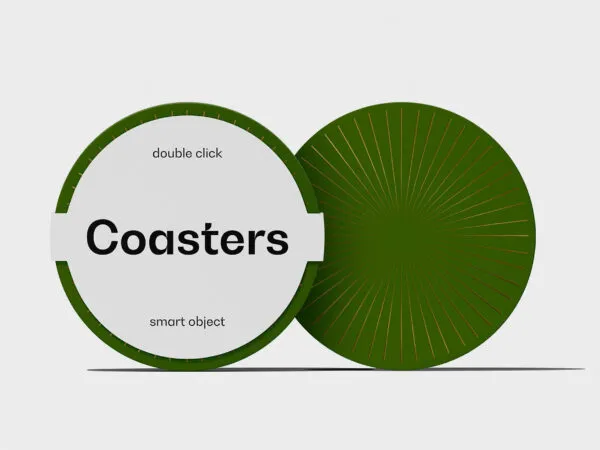 Round Coasters Mockup 1
