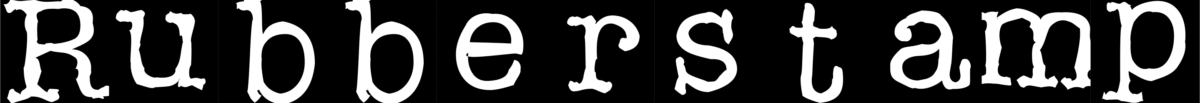 Rubberstamp Font 1
