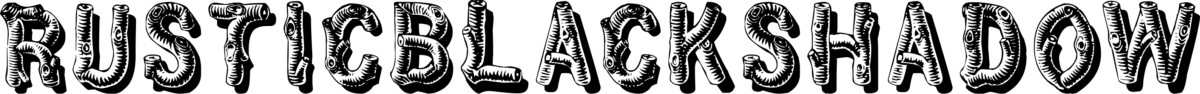 Rustic Black Shadow Font 1