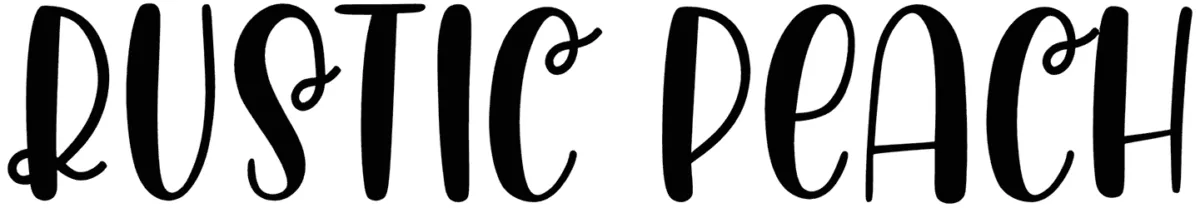 Rustic Peach Font 1