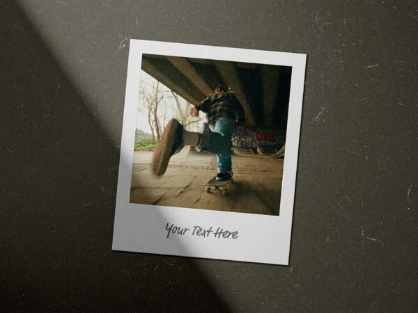Rustic Polaroid Frame Mockup 1