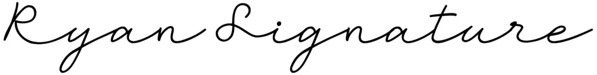 Ryan Signature Font 1