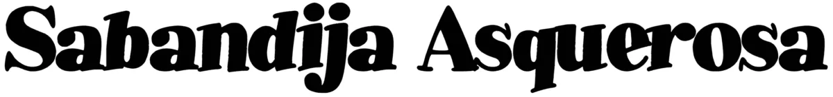 Sabandija Asquerosa Font 1