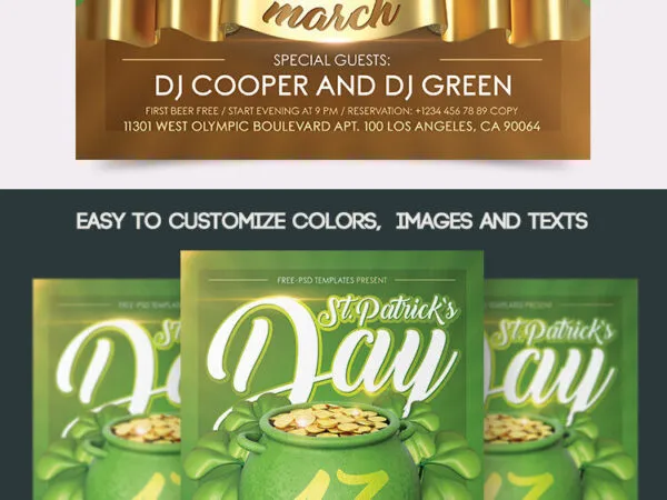 Saint Patricks Day Event Promotion Flyer Template 1