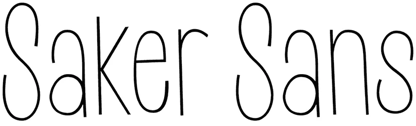 Saker Sans Font 1