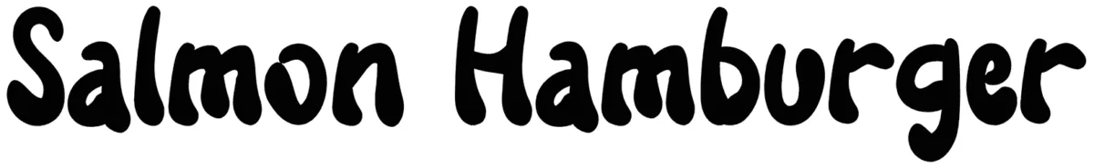 Salmon Hamburger Font 1