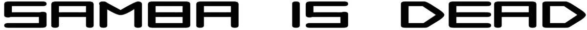 Samba is dead Font 1