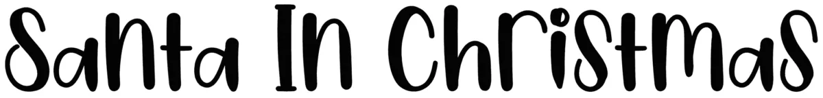 Santa In Christmas Font 1