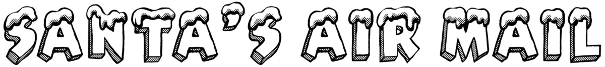 Santas Air Mail Font 1