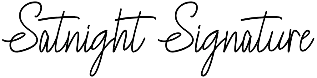Satnight Signature Font 1