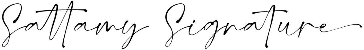 Sattamy Signature Font 1