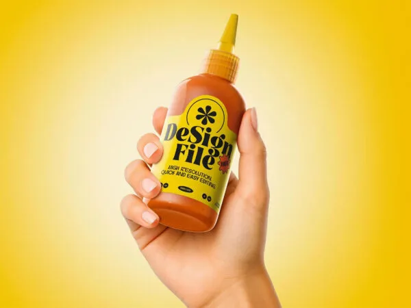 Sauce Bottle Mockup 1