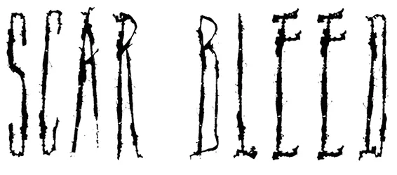 Scar Bleed Font 1