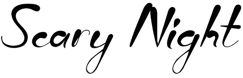 Scary Night Font 1