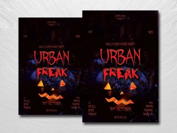 Scary and Creepy Halloween Flyer Template 1