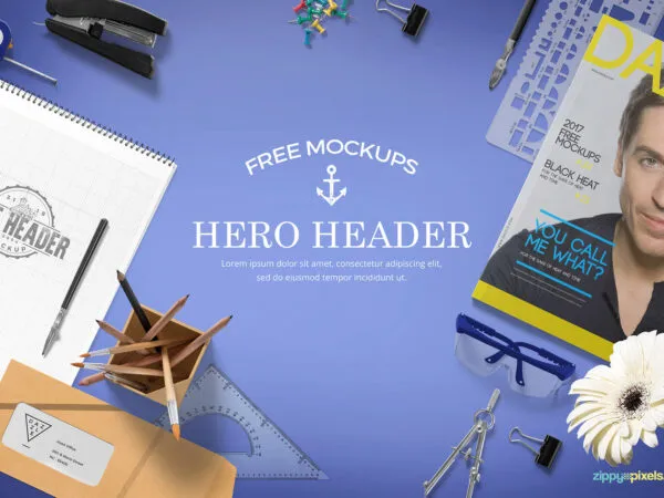 Scene Generator Mockup for Hero Images in Top View 1