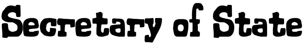 Secretary of State Font 1