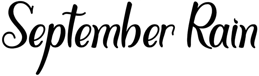 September Rain Font 1