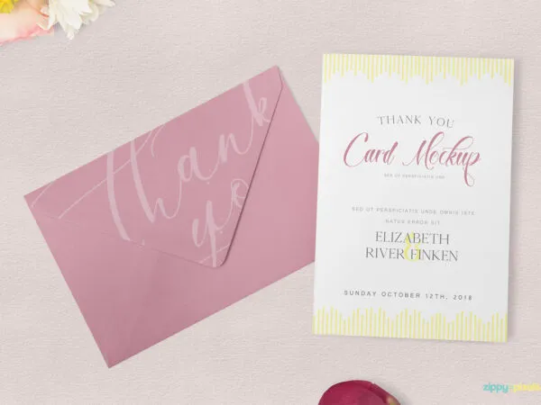 Set of Card and Envelope Mockup 1