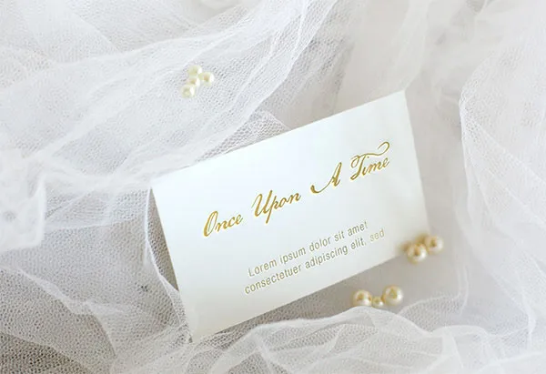 Set of Elegant and Vintage Cards Mockup 1