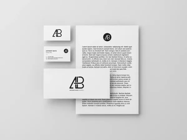 Set of Modern Paper Branding Mockup 1