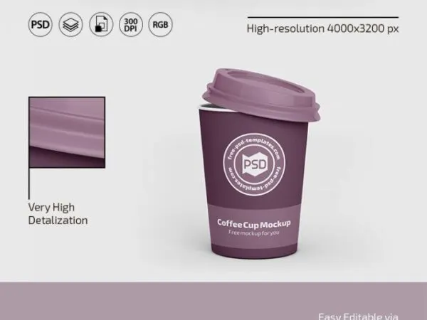 Set of Three Coffee Cup Mockups 1