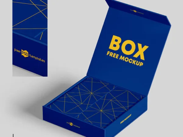 Set of Three Square Box Mockups 1
