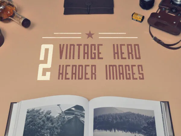 Set of Vintage Hero Header Images 1