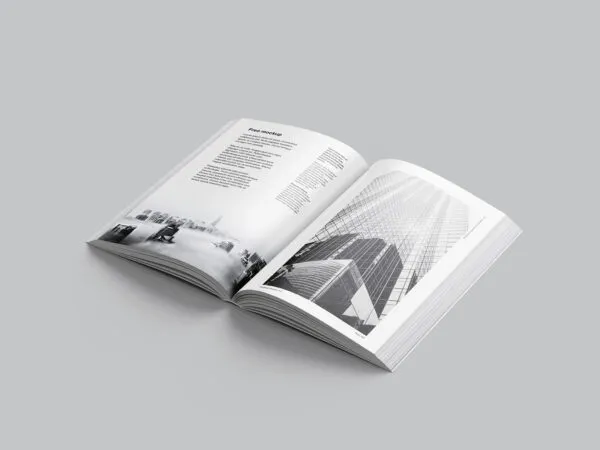 Seven Different Angles Mockups of a Thick Book 1