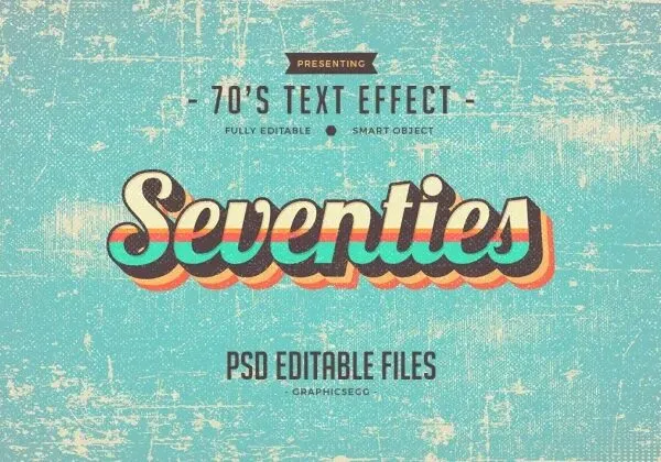 Seventies Style Text Effect 1