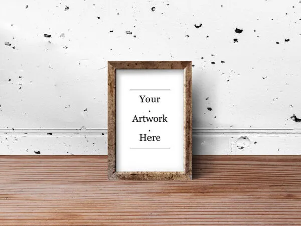 Several Setting of Rustic Wood Frame Mockups 1