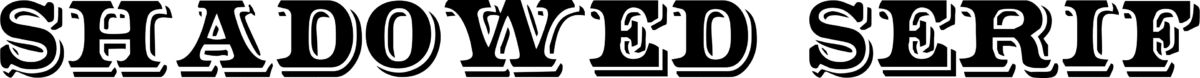 Shadowed Serif Font 1