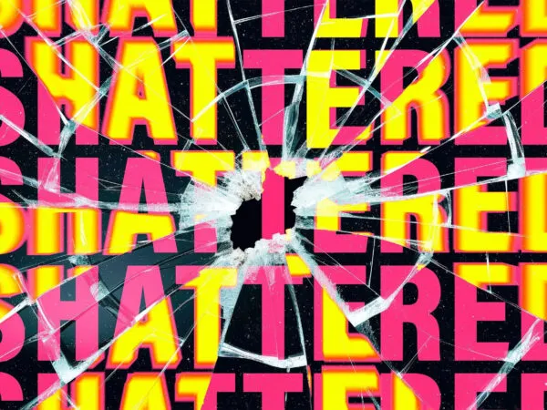 Shattered Distortion Text Effect 1