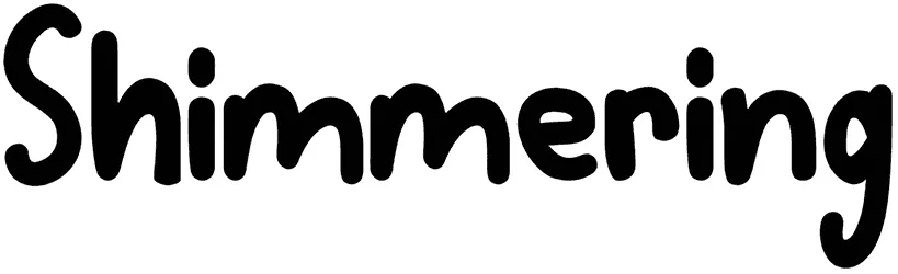 Shimmering Font 1
