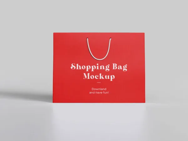 Shopping Bag Mockup Facing Forward 1