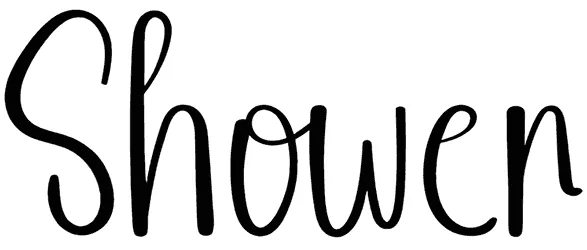 Shower Font 1