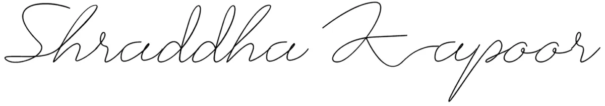 Shraddha Kapoor Font 1