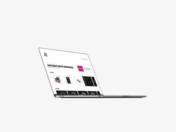 Side View of a Cutting Edge MacBook Pro with Touch Bar 1