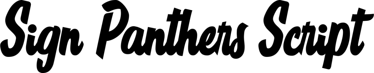 Sign Panthers Script Font 1