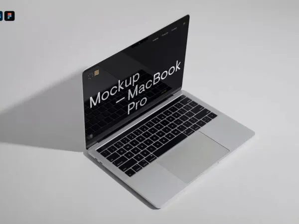 Silver MacBook Pro Mockup 1